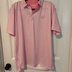 Fieldstone Pink and White Striped Shirt